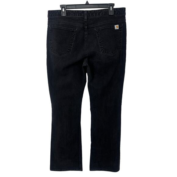 Carhartt orginal fit jeans women size 14x32 black workwear ranch outdoor - Picture 1 of 8